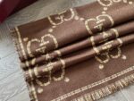 Gucci Gg Series Classic Double G Cashmere Scarf (With Box) - Image 5