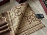 Gucci Gg Series Classic Double G Cashmere Scarf (With Box) - Image 6