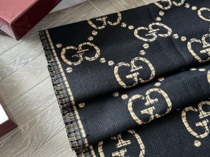 Gucci Gg Signature Cashmere Scarf With Box - Image 4