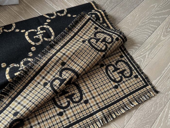 Gucci Gg Signature Cashmere Scarf With Box - Image 5