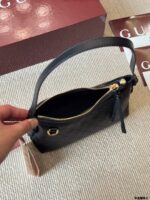 Gucci Emblem Full Leather Collection Classic Gg Embossed Women'S Underarm Bag - Image 9