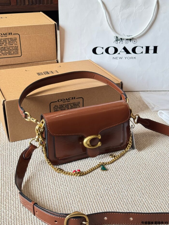 Coach Tabby Dionysus New Handbag/Crossbody Dual-Use Bag In Pebble-Finish Calfskin With Pendant - Image 3