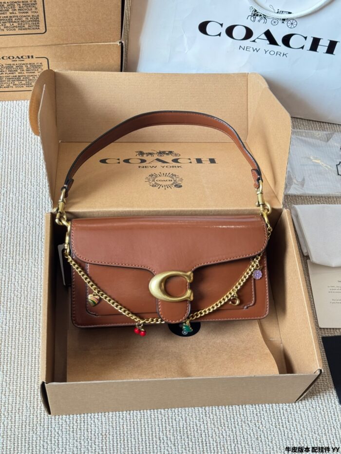 Coach Tabby Dionysus New Handbag/Crossbody Dual-Use Bag In Pebble-Finish Calfskin With Pendant - Image 4