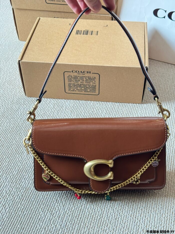 Coach Tabby Dionysus New Handbag/Crossbody Dual-Use Bag In Pebble-Finish Calfskin With Pendant - Image 6