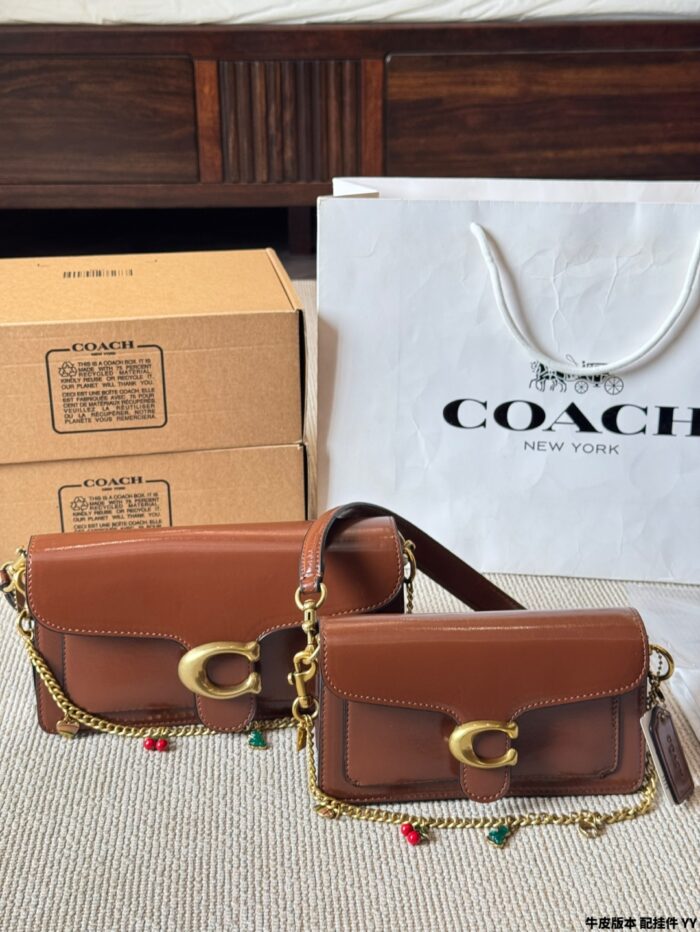 Coach Tabby Dionysus New Handbag/Crossbody Dual-Use Bag In Pebble-Finish Calfskin With Pendant - Image 10