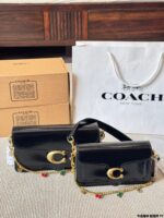 Coach Tabby Dionysus New Handbag/Crossbody Dual-Use Bag In Pebble-Finish Calfskin With Pendant - Image 11