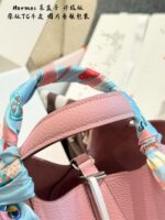 Hermès Shopping Basket Upgrade Edition Premium Tc Leather Thin Edge-Oiled Finish With Distinct Grain Texture Exquisite Lock Design Complete Packaging - Image 8