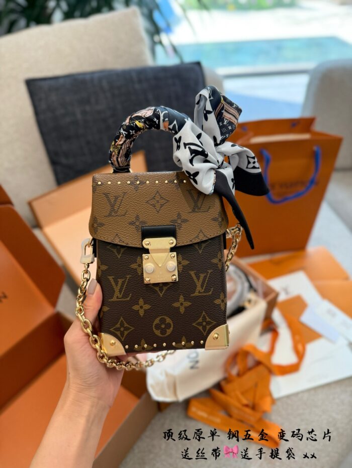 Louis Vuitton Retiro Monogram Canvas Handbag With Yellow Leather Trim - Image 1