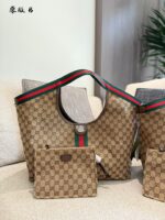 Gucci Giglio Tote Bag Vintage Denim Blue & Classic Gg Monogram - Versatile For Work Or Dates - Image 3
