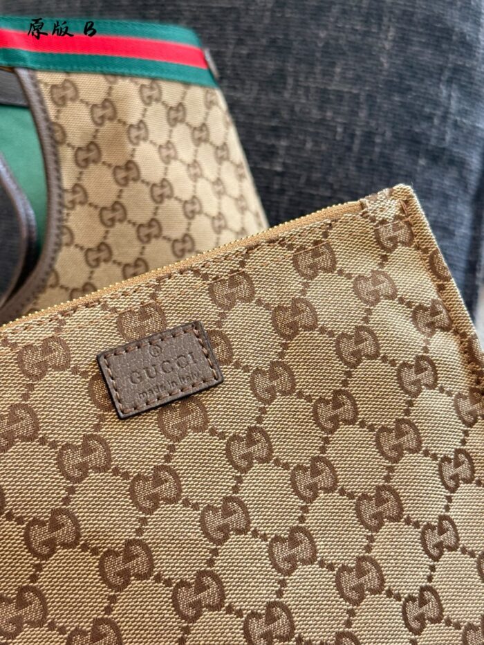Gucci Giglio Tote Bag Vintage Denim Blue & Classic Gg Monogram - Versatile For Work Or Dates - Image 6
