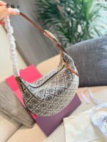 Tory Burch Classic Monogram Underarm Bag With Double T Hardware And Versatile Carrying Options - Image 5