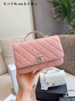Chanel 25P Black & Silver Handle Woc Caviar Leather Vintage Glamour Handbag - Image 2