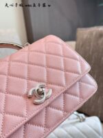 Chanel 25P Black & Silver Handle Woc Caviar Leather Vintage Glamour Handbag - Image 5