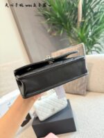 Chanel 25P Black & Silver Handle Woc Vintage-Inspired Opulent Caviar Leather Quilted Bag - Image 4