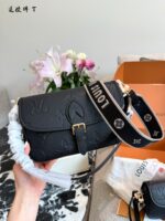 Louis Vuitton Diane Handbag Monogram Empreinte Embossed Leather Baguette Embossing With Charms Removable Shoulder Strap - Image 7