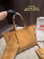 Valentino Nellcote Tote Suede With Spherical Studs And Cut-Out Detailing Handheld Or Shoulder-Carried Includes Detachable Carry Pouch - Image 2