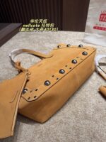 Valentino Nellcote Tote Suede With Spherical Studs And Cut-Out Detailing Handheld Or Shoulder-Carried Includes Detachable Carry Pouch - Image 6