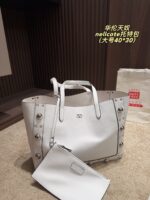 Valentino Nellcote Tote Suede With Spherical Studs And Cut-Out Detailing Handheld Or Shoulder-Carried Includes Detachable Carry Pouch - Image 15
