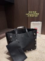 Valentino Nellcote Tote Suede With Spherical Studs And Cut-Out Detailing Handheld Or Shoulder-Carried Includes Detachable Carry Pouch - Image 20