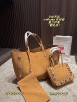 Valentino Nellcote Tote Suede With Spherical Studs And Cut-Out Detailing Handheld Or Shoulder-Carried Includes Detachable Carry Pouch - Image 31