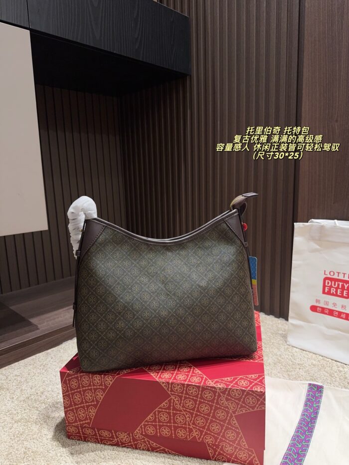 Tory Burch Tote Bag Retro Elegance Luxurious Feel Impressive Capacity Versatile For Both Casual And Formal Wear - Image 1
