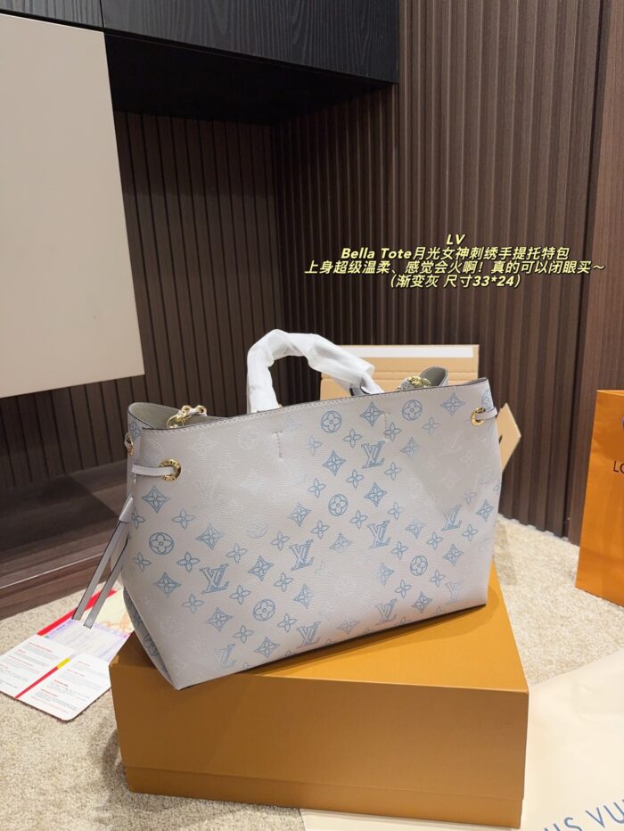 Louis Vuitton Bella Tote Moon Goddess Embroidered Handbag - Versatile And Delicate Style - Image 2