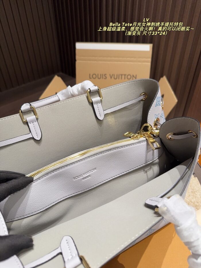 Louis Vuitton Bella Tote Moon Goddess Embroidered Handbag - Versatile And Delicate Style - Image 9