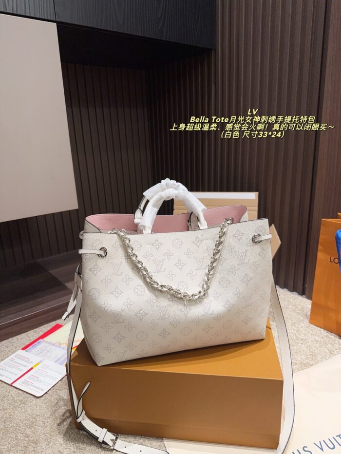 Louis Vuitton Bella Tote Moon Goddess Embroidered Handbag - Versatile And Delicate Style - Image 13