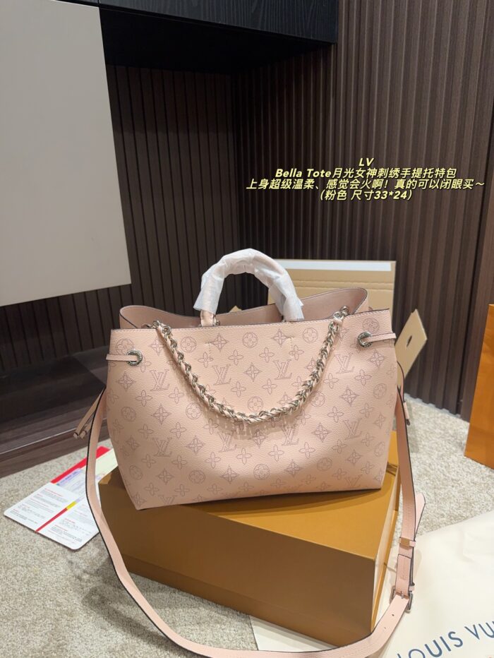 Louis Vuitton Bella Tote Moon Goddess Embroidered Handbag - Versatile And Delicate Style - Image 17