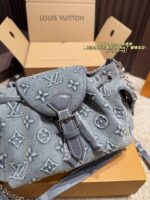 Louis Vuitton Odyssee Denim Shoulder Bag Effortlessly Chic, Laid-Back Sophistication Shoulder, Crossbody Or Handheld - Image 5