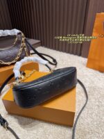 Louis Vuitton Catchy Small Handbag Monogram Canvas Cowhide Leather Trim Detachable Chain Strap - Image 6