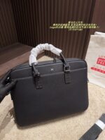 Hermès Briefcase Classic Black Colourway Metal Logo Accents Solid And Dignified - Image 2