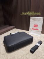 Hermès Briefcase Classic Black Colourway Metal Logo Accents Solid And Dignified - Image 7