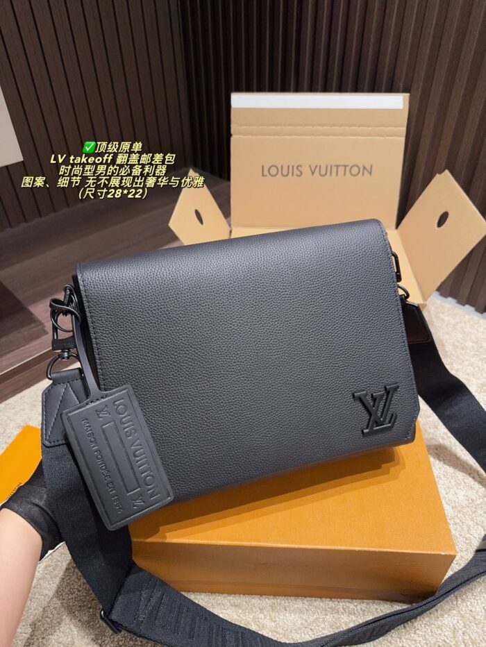 Louis Vuitton Takeoff Flap Messenger Bag: The Epitome Of Luxury And Elegance For The Discerning Gentleman. - Image 2