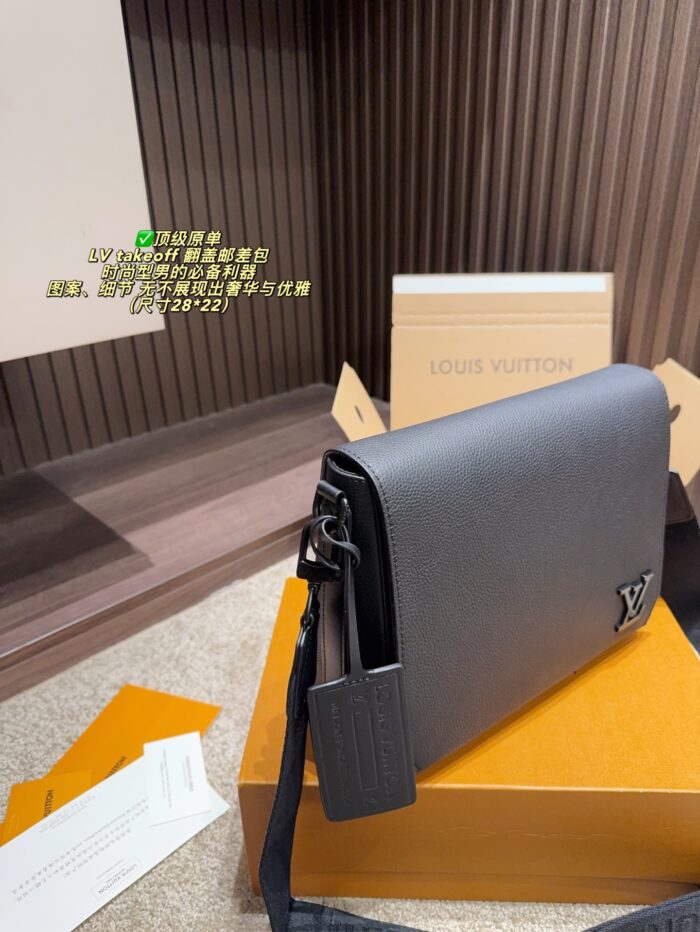 Louis Vuitton Takeoff Flap Messenger Bag: The Epitome Of Luxury And Elegance For The Discerning Gentleman. - Image 3
