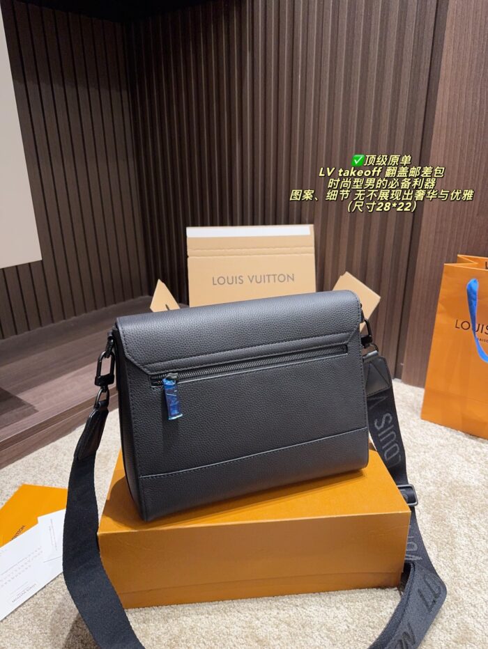 Louis Vuitton Takeoff Flap Messenger Bag: The Epitome Of Luxury And Elegance For The Discerning Gentleman. - Image 4