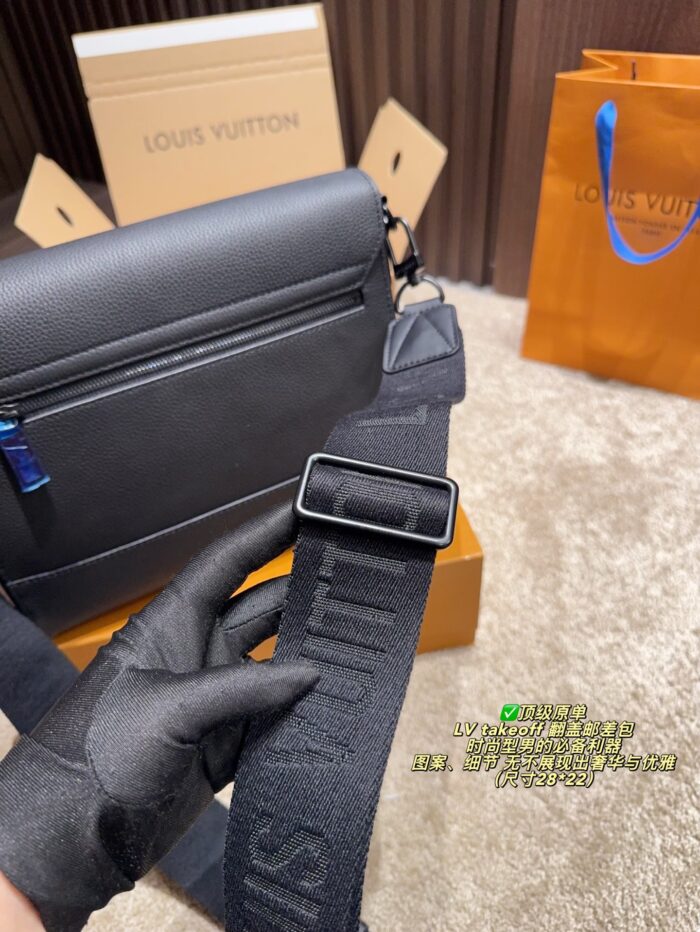 Louis Vuitton Takeoff Flap Messenger Bag: The Epitome Of Luxury And Elegance For The Discerning Gentleman. - Image 8