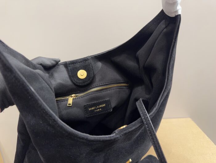Yves Saint Laurent Hobo Suede Underarm Bag Effortlessly Chic And Spacious Includes Phone Pouch Seasonally Versatile - Image 8