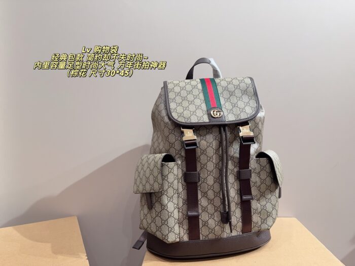 Gucci Backpack Spacious Capacity Holiday Travel Fashion Essential - Image 1