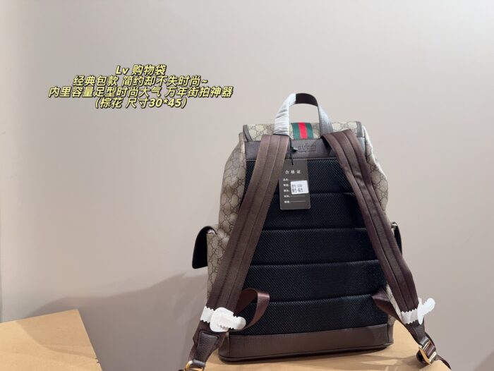 Gucci Backpack Spacious Capacity Holiday Travel Fashion Essential - Image 3