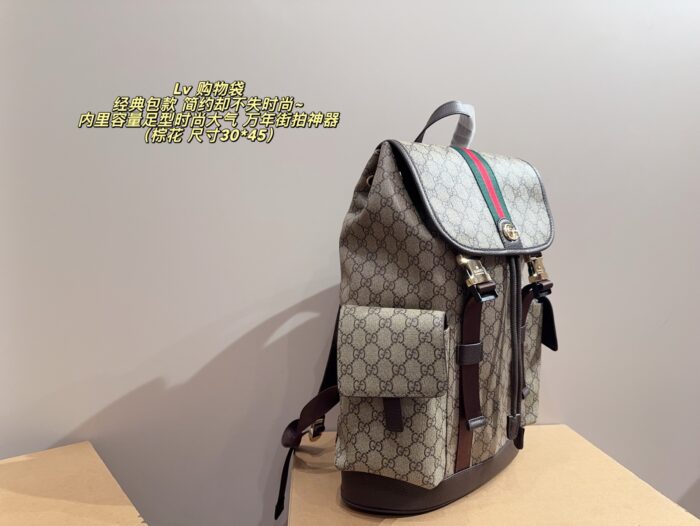 Gucci Backpack Spacious Capacity Holiday Travel Fashion Essential - Image 4