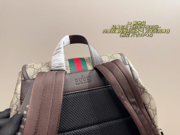 Gucci Backpack Spacious Capacity Holiday Travel Fashion Essential - Image 6