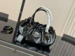 Prada Plié Motorcycle Handbag Lightweight Oiled Leather With Ample Capacity - Image 2