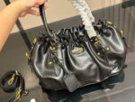 Prada Plié Motorcycle Handbag Lightweight Oiled Leather With Ample Capacity - Image 5