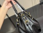 Prada Plié Motorcycle Handbag Lightweight Oiled Leather With Ample Capacity - Image 7