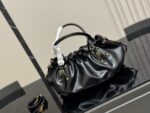 Prada Plié Motorcycle Handbag Lightweight Oiled Leather With Ample Capacity - Image 8