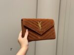 Yves Saint Laurent Woc Envelope Bag Cowhide Leather Crossbody/Underarm Superb Texture, Highly Durable - Image 9
