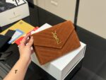 Yves Saint Laurent Woc Envelope Bag Cowhide Leather Crossbody/Underarm Superb Texture, Highly Durable - Image 10