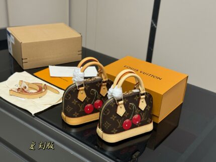 Louis Vuitton Alma Cherry Pattern Classic Shell Bag