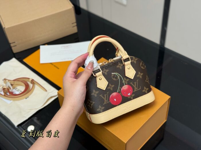 Louis Vuitton Alma Cherry Pattern Classic Shell Bag - Image 2